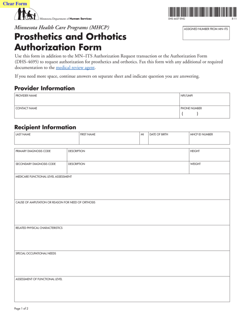 Form DHS 4437 ENG Fill Out Sign Online And Download Fillable PDF