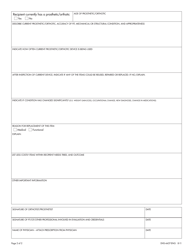 Form DHS-4437-ENG Prosthetics and Orthotics Authorization Form - Minnesota, Page 2