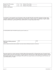 Form DHS-6008-ENG Bath/Shower/Toileting Equipment Authorization Form - Minnesota, Page 2