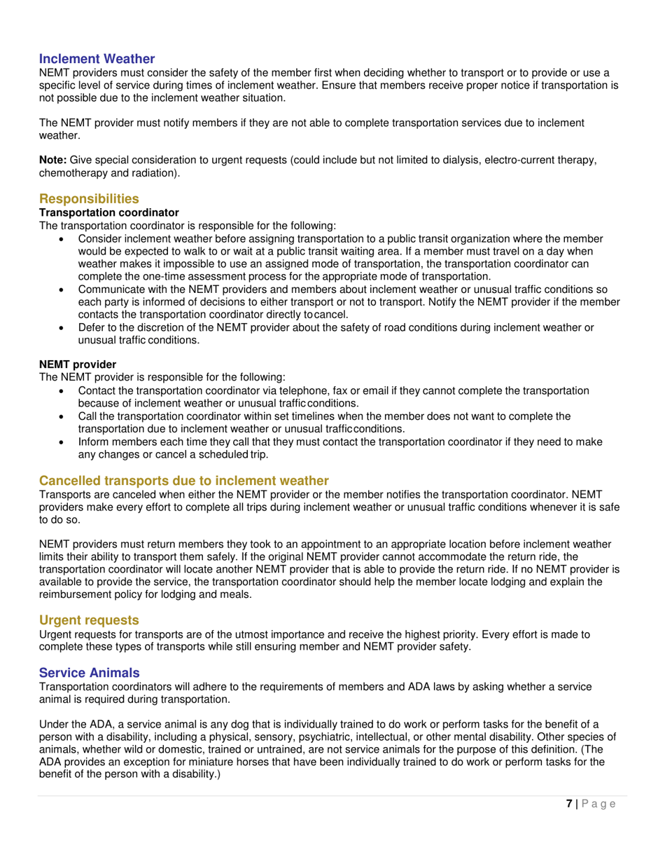Form DHS-6825-ENG Nonemergency Medical Transportation (Nemt) Guide - Minnesota, Page 9