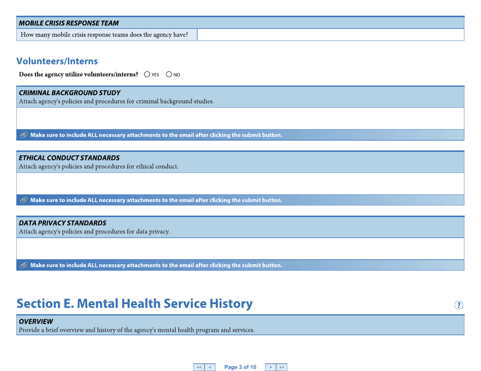 Form DHS4985 Part 1 Crisis Response Services Primary Certification Application - Minnesota, Page 4