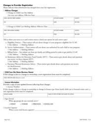 Form DHS-7196-ENG Ccap Provider Registration Change Form - Minnesota, Page 2
