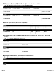 Form DHS-5223C-ENG Combined Application - Addendum for SNAP (Food) and Cash Assistance Programs - Minnesota, Page 2