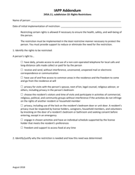 Individual Abuse Prevention Plan (Iapp) - Minnesota, Page 4