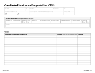 Form DHS-6791B-ENG Community Support Plan With Coordinated Services and Supports Plan - Minnesota, Page 13