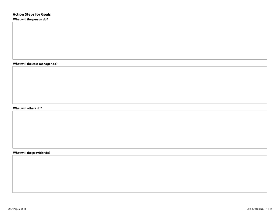 Form DHS-6791B-ENG Community Support Plan With Coordinated Services and Supports Plan - Minnesota, Page 14