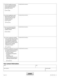 Form DHS-3807A-ENG Eidbi Treatment Modality Submission Form - Minnesota, Page 2