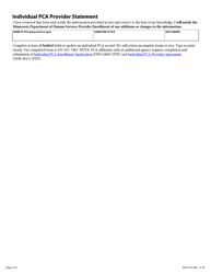 Form DHS-5716-ENG Individual Pca Information Change Form - Minnesota, Page 2