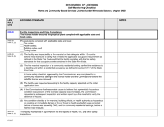 Form DHS-7652N-ENG Self-monitoring Checklist for Licensed Hcbs Providers: Physical Environment for Community Residential Setting - Minnesota, Page 2