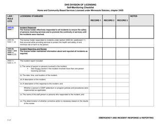 Form DHS-7652E-ENG Self-monitoring Checklist for Licensed Hcbs Providers: Emergency and Incident Response, Reporting and Review - Minnesota, Page 5