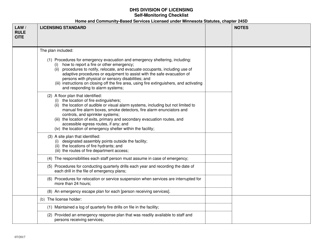 Form DHS-7652O-ENG Self-monitoring Checklist for Licensed Hcbs Providers: Physical Environment for Day Service Facility - Minnesota, Page 5