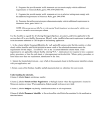 Policies and Procedures Required for Children's Residential Facilities - Minnesota, Page 2