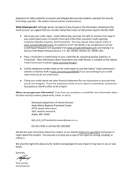 &quot;Sample Notification Letter to Clients&quot; - Minnesota, Page 2