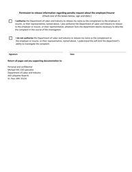 Penalty Request for Failure to Pay or Deny Rehabilitation Invoice - Minnesota, Page 2