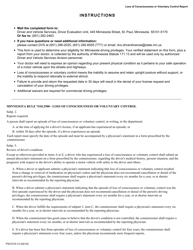 Form PS31015-12 Loss of Consciousness or Voluntary Control - Minnesota, Page 2