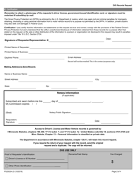 Form PS2502A-23 Dvs Record Request - Minnesota, Page 2