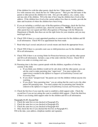 Form CHC101 Instructions - Establishing Custody and Parenting Time for Unmarried Parents Who Have Filed a Recognition of Parentage - Minnesota, Page 4