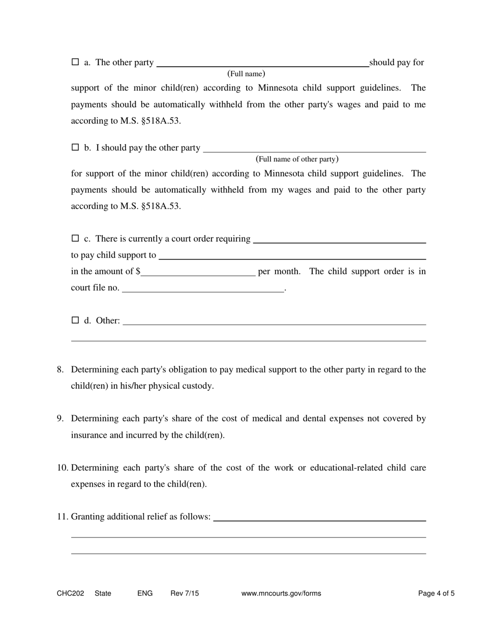 Form Chc202 - Fill Out, Sign Online And Download Printable Pdf 