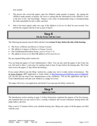 Form CHC301 Instructions - Motion to Change Custody - Minnesota, Page 11