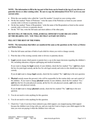 Form CHC301 Instructions - Motion to Change Custody - Minnesota, Page 5