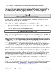 Form CHC301 Instructions - Motion to Change Custody - Minnesota, Page 6