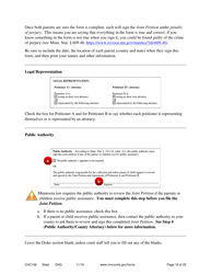 Form CHC106 Instructions - Joint Petition for Establishing Child Custody, Parenting Time, and Child Support - Minnesota, Page 16