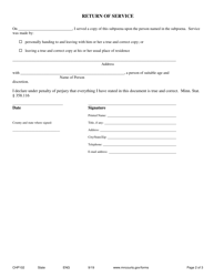 Form CHP102 Subpoena in a Juvenile Protection Case - Minnesota, Page 2