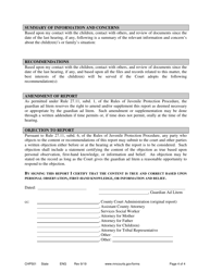 Form CHP501 Guardian Ad Litem Juvenile Court Report - Minnesota, Page 4