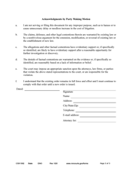 Form CSX1302 Notice of Motion and Motion to Reinstate Child Support Interest - Minnesota, Page 3