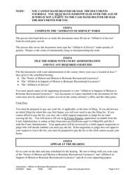 Form CSX2501 Instructions for Motion to Reinstate Recreational Licenses - Minnesota, Page 3