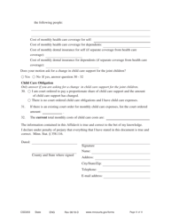 Form CSD203 Affidavit in Support of Motion to Modify - Minnesota, Page 9