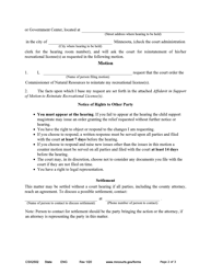 Form CSX2502 Notice of Motion and Motion for Reinstatement of Recreational License(S) - Minnesota, Page 2