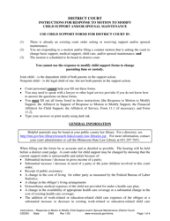 Form CSD301 Instructions for Response to Motion to Modify Child Support and/or Spousal Maintenance - Minnesota