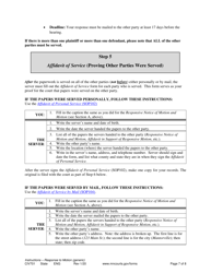 Instructions for Form CIV702, CIV703, SOP104, SOP102 - Minnesota, Page 7