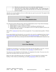 Instructions for Form CIV702, CIV703, SOP104, SOP102 - Minnesota, Page 8