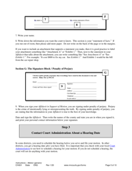 Instructions for Form CIV602, CIV603, SOP104, SOP102, CIV604 - Minnesota, Page 5