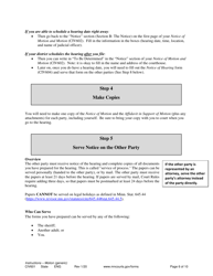 Instructions for Form CIV602, CIV603, SOP104, SOP102, CIV604 - Minnesota, Page 6