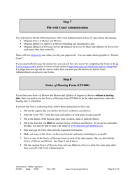 Instructions for Form CIV602, CIV603, SOP104, SOP102, CIV604 - Minnesota, Page 9