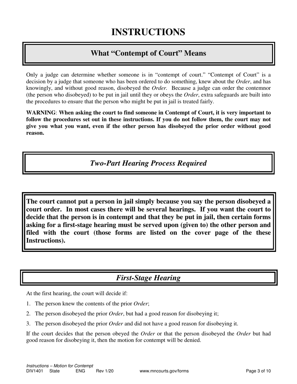 Instructions for Form DIV1402, DIV1403, DIV1404, DIV1405 - Minnesota, Page 3