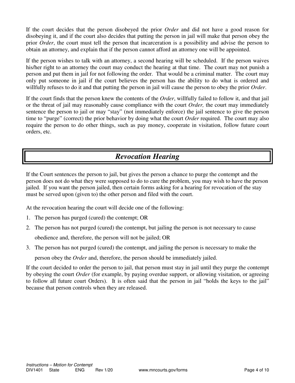 Instructions for Form DIV1402, DIV1403, DIV1404, DIV1405 - Minnesota, Page 4