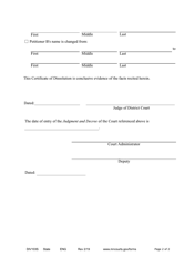 Form DIV103S Certificate of Dissolution - Minnesota, Page 2