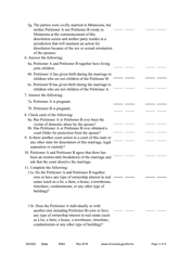 Form DIV202 Joint Petition for Summary Dissolution of a Marriage - Minnesota, Page 3