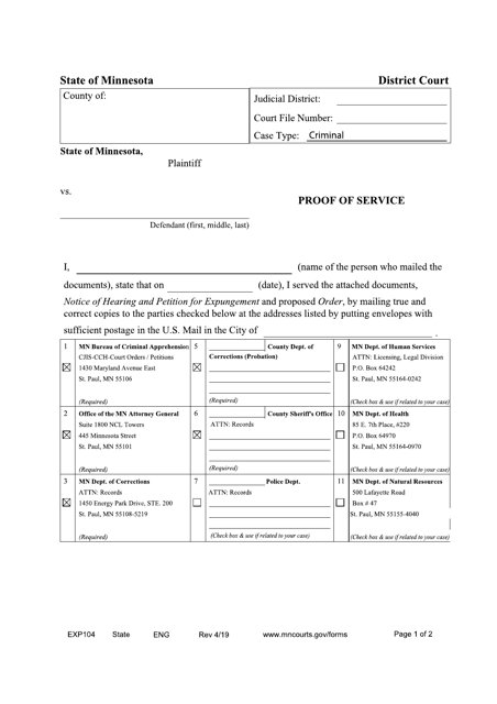 Form EXP104  Printable Pdf