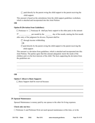 Form DIV1702 Joint Petition, Agreement, and Judgment and Decree for Marriage Dissolution With Children - Minnesota, Page 20