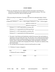 Form DIV1702 Joint Petition, Agreement, and Judgment and Decree for Marriage Dissolution With Children - Minnesota, Page 35
