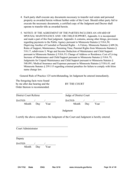 Form DIV1702 Joint Petition, Agreement, and Judgment and Decree for Marriage Dissolution With Children - Minnesota, Page 36