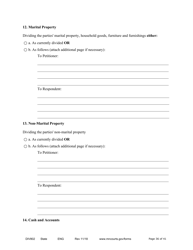 Form DIV802 Petition for Dissolution of Marriage With Children - Minnesota, Page 36