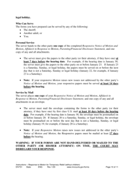 Form DIV701 Response to Request for Temporary Relief Pending Final Hearing Without Children - Minnesota, Page 10