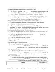 Form DIV1002 Notice of Motion and Motion for Temporary Relief With Children - Minnesota, Page 3