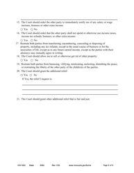 Form DIV1002 Notice of Motion and Motion for Temporary Relief With Children - Minnesota, Page 6